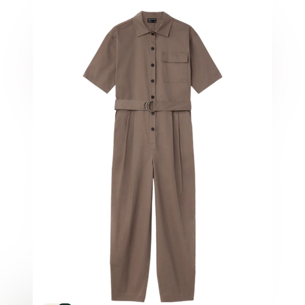 Frank & Oak Tan Jumpsuit